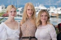 Elle Fanning, Nicole Kidman & Kirsten Dunst Royalty Free Stock Photo