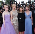 Elle Fanning, Nicole Kidman, Sofia Coppola & Kirsten Dunst Royalty Free Stock Photo