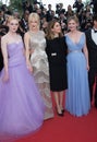 Elle Fanning, Nicole Kidman, Sofia Coppola & Kirsten Dunst Royalty Free Stock Photo