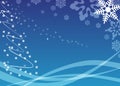 Ellegant blue christmas background Royalty Free Stock Photo