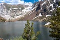 Ellery Lake along Tioga Pass road State Route 120 in California Eastern Sierra Nevada Mountains in the summer Royalty Free Stock Photo