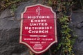 Istoric Emory United Methodist Church which was founded in Ellicott City in 1837