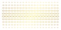 Ellipse Bubble Gold Halftone Array