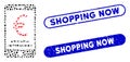 Ellipse Collage Euro Mobile Payment with Scratched Shopping Now Seals Royalty Free Stock Photo