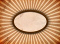 Ellipse frame with rays Royalty Free Stock Photo