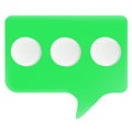 ellipsis icon in trendy style blue green pink three dot icon signal menu settings options