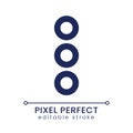 Ellipsis menu pixel perfect linear ui icon Royalty Free Stock Photo