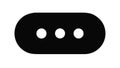 Ellipsis More Options Icon for UI Menu Navigation Wait, vector design Generative AI Royalty Free Stock Photo