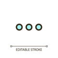 Ellipsis pixel perfect RGB color ui icon Royalty Free Stock Photo