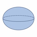 Ellipsoid geometric shape