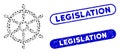 Elliptic Collage Boat Steering Wheel with Grunge Legislation Watermarks