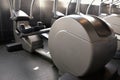 Elliptical cross trainer in modern fitnes sport club