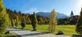 Ellmau castle, autumnal bavarian landscape