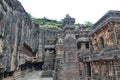 Ellora Caves, The stone carved hindu Kailasa Temple, Cave No 16,India