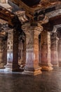 ELLORA, INDIA - FEBRUARY 7, 2017: Interior of Kailasa Temple in Ellora, Maharasthra state, Ind