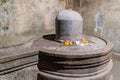 ELLORA, INDIA - FEBRUARY 7, 2017: Lingam at Kailasa Temple in Ellora, Maharasthra state, Ind