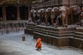 Ellora, Maharashtra, INDIA - JANUARY 15, 2018: EKailash Temple in Ellora