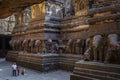 Ellora, Maharashtra, INDIA - JANUARY 15, 2018: EKailash Temple in Ellora