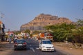 Ellora, Maharashtra, INDIA - JANUARY 15, 2018: Typical road in india