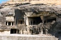 Ellora rock carved Buddhist temple