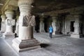 Architecture of Ellora caves in Aurangabad, India Royalty Free Stock Photo