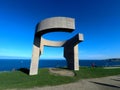 Elogio del Horizonte, Monument of Eduardo Chillida Royalty Free Stock Photo