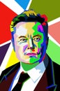 Elon Musk Pop art