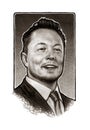 Elon Musk Portrait Illustration