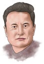 Elon Musk Portrait Illustration