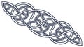 Elongated Celtic Knot Border Design, vector design Generative AI Royalty Free Stock Photo