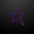 Elongated star line nolan icon. Elements of stars set. Simple icon for websites, web design, mobile app, info graphics