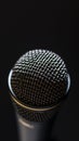 Eloquent Echo: Closeup of Tabletop Microphone in Captivating Isolation