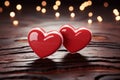 An eloquent message of love the classic and vivid red heart Royalty Free Stock Photo