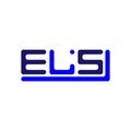 ELS letter logo creative design with vector graphic, ELS