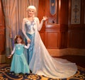 Elsa and beautiful girl - Disney movie Frozen - Magic Kingdom