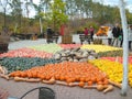 Elstal, Brandenburg, Germany - October 28, 2018: Halloween vegetable installation at modern outdoor kids park Karls Erlebnis-Dorf