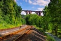 Elster Viaduct, railway bridge in Saxony Royalty Free Stock Photo