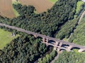 Elstertal bridge in Vogtland from above