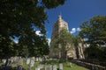 Elstow, Bedford, Bedfordshire, UK, July 2021, a View of Elstow Abbey