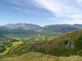 Elter Water viewed from Loughrigg Fell, Lake District Royalty Free Stock Photo