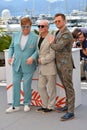 Elton John, Bernie Taupin & Taron Egerton Royalty Free Stock Photo