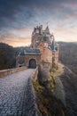 Eltz Castle Burg Eltz at sunset - Rhineland-Palatinate, Germany Royalty Free Stock Photo