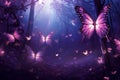 Elusive Magical forest butterfly. Generate Ai
