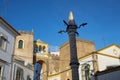 Elvas beautiful street antique narrow buildings historic houses in Alentejo, Portugal