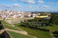 Elvas city historic buildings inside the fortress wall in Alentejo, Portugal Royalty Free Stock Photo