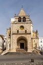 Our Lady of the Assumption cathedral on the Republic Square in Elvas Royalty Free Stock Photo