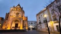 Elvas, Portugal, sunday. February 11 2024. Church of Our Lady of the Assumption in Elvas, Portugal