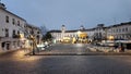 Elvas, Portugal, sunday. February 11 2024. Republic Square in Elvas, Portugal