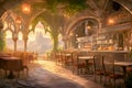 Elves ambient world, ancient tavern Royalty Free Stock Photo