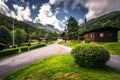 Elveseter - July 29, 2018: The Elveseter hotel outdoors resort, Norway